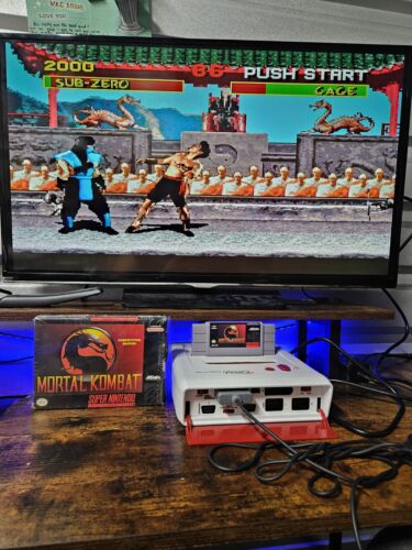 Super Nintendo Mortal Kombat SNES Game + Box In Shrink Tested Cleaned - Picture 4 of 20