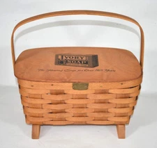 Peterboro Basket Co Ivory Soap 125 Anniversary Commemorative Basket w/ Metal Tag