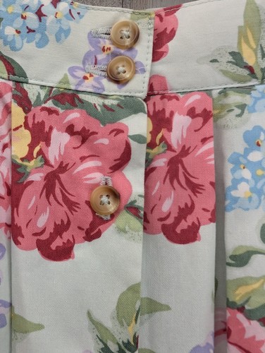 NWT Lands End Skirt Womens 14 Floral Pleated A-Line Cottagecore Vintage 90's USA - Picture 5 of 9