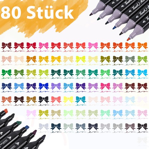 80-Farbe Acrylstifte Marker Set Permanent Pen Für DIY Graffiti Sketch Dual Pen - Bild 6 von 15
