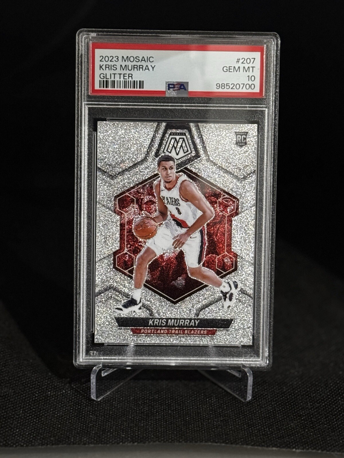 2023 MOSAIC KRIS MURRAY GLITTER #207 GEM MT 10 RC