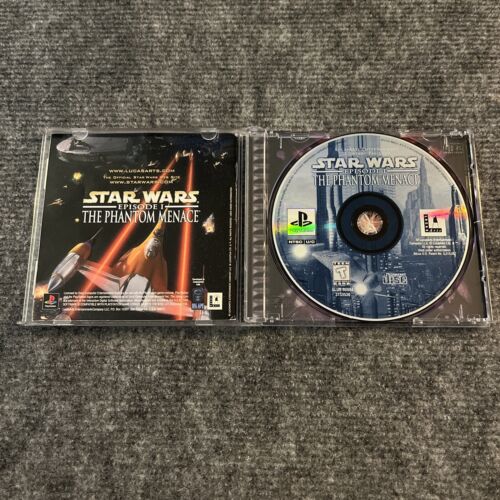 PS1 Star Wars Episode 1 - The Phantom Menace Sony PlayStation 1 CIB Black Label - Picture 3 of 3