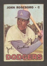 John Roseboro 1967 Topps Venezuela #268 SP Very Rare Venezuelan card *Set Break