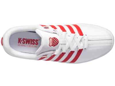 K SWISS CLASSIC VN MEN'S WHITE / MARS RED 07321 117 | eBay