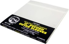  100 12  Vinyl Record Outer Sleeves   2mil Thick SEALABLE Archival Clear BOPP