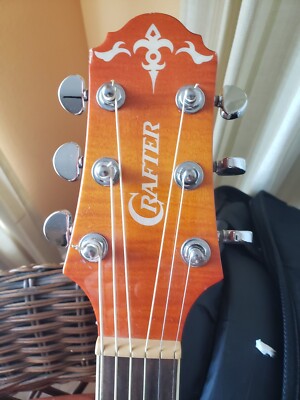Crafter Acoustic Electric Guitar w/ built in tuner | eBay