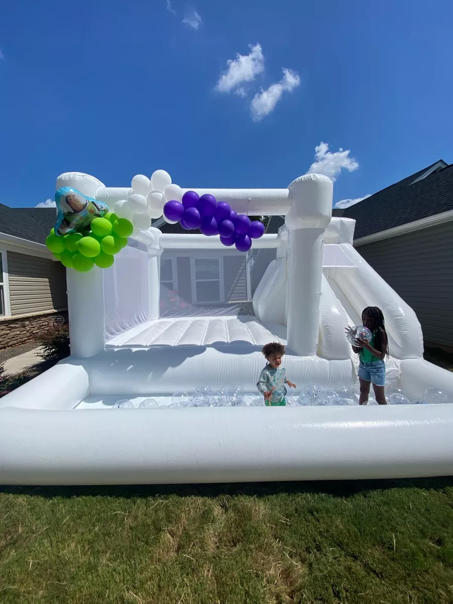 4.5x4.5x3m Inflatable Bounce House Jump Castle Bouncy with Slide and Ball Pit
