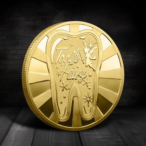 Sturdy Tooth Flower Fairy For Kid Gift Commemorative Coin Tooth Fairy Coin - Picture 3 of 8