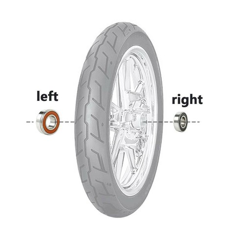 Front Wheel Sealed Ball Bearing Fit For Harley Touring ABS 21"/ 23" Front Wheel - Picture 3 of 8