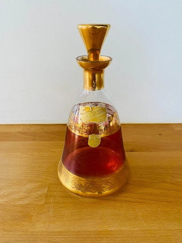 Vintage Hand Decorated Carafe Liqueur / Aperitif Cadoverre - Made in France