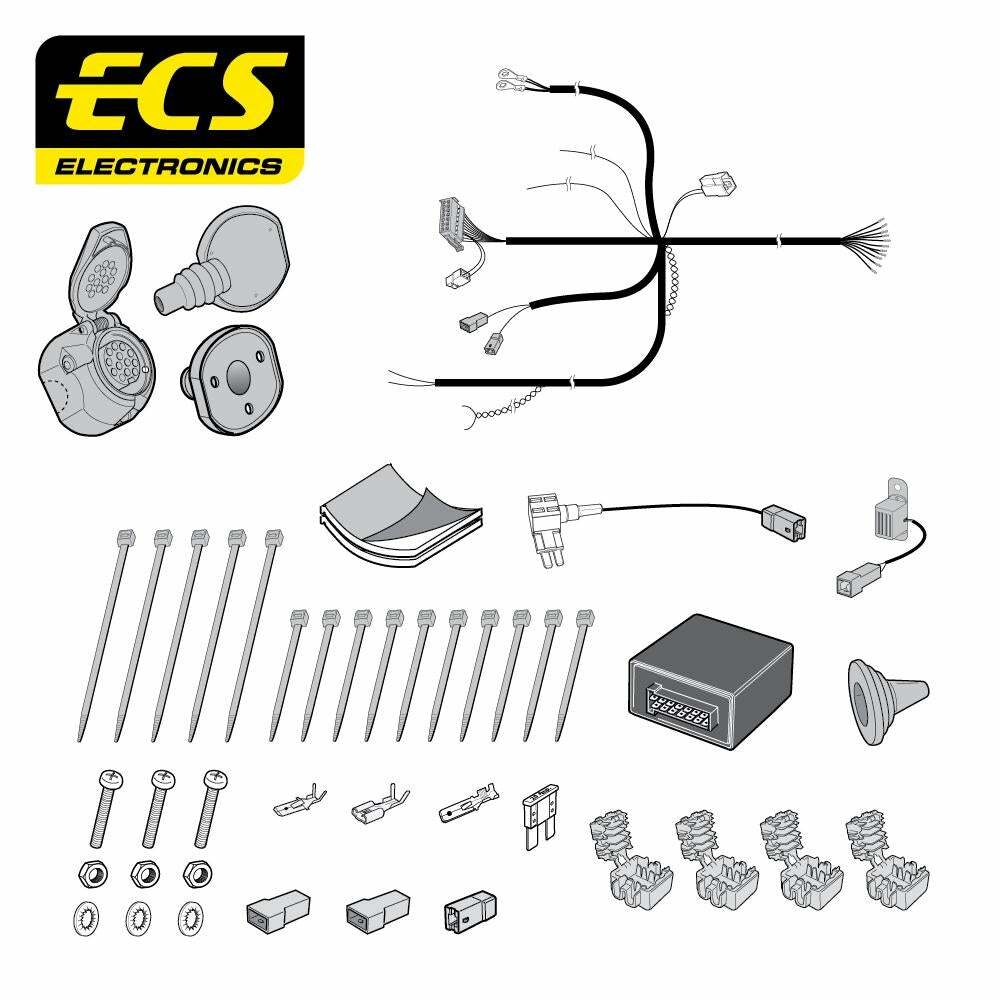 Towbar Wiring Kit HYUNDAI Kona SUV Nov 2017 - 13 Pin KI13213MU