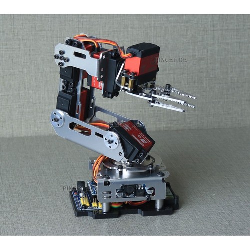 6 DOF Metall mechanischer Arm Aluminiumlegierung Halterung Roboterarm zum Selbermachen Kit - Bild 4 von 8