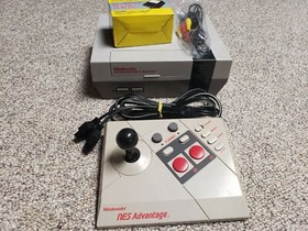 Nintendo NES Bundle Advantage Controller Power AV Cable Lockout Free Tested