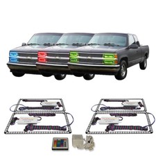 Rgb Multi Color Ir Headlight Halo Kit For Chevrolet C1500 88-98