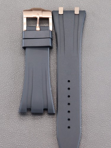 Black White Blue Royal Oak Rubber Bracelet Rubber strap Memory rebound material - Picture 10 of 19