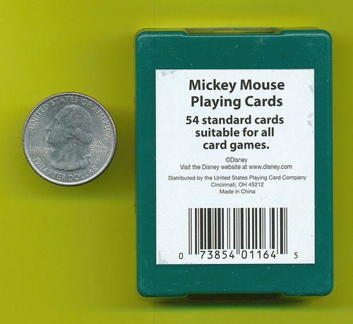 4 NEUE VERSIEGELTE MICKEY MOUSE FEIERTAGE WEIHNACHTEN DECKS MINI SPIELKARTEN WALT DISNEY - Bild 10 von 10