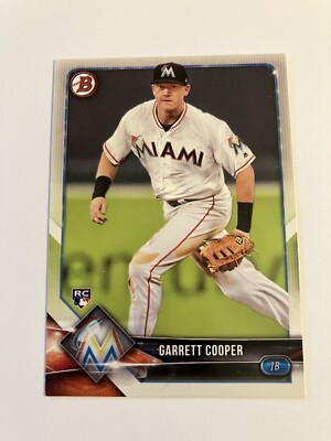 Garrett Cooper 2018 Bowman Rookie Card #74 Miami Marlins RC
