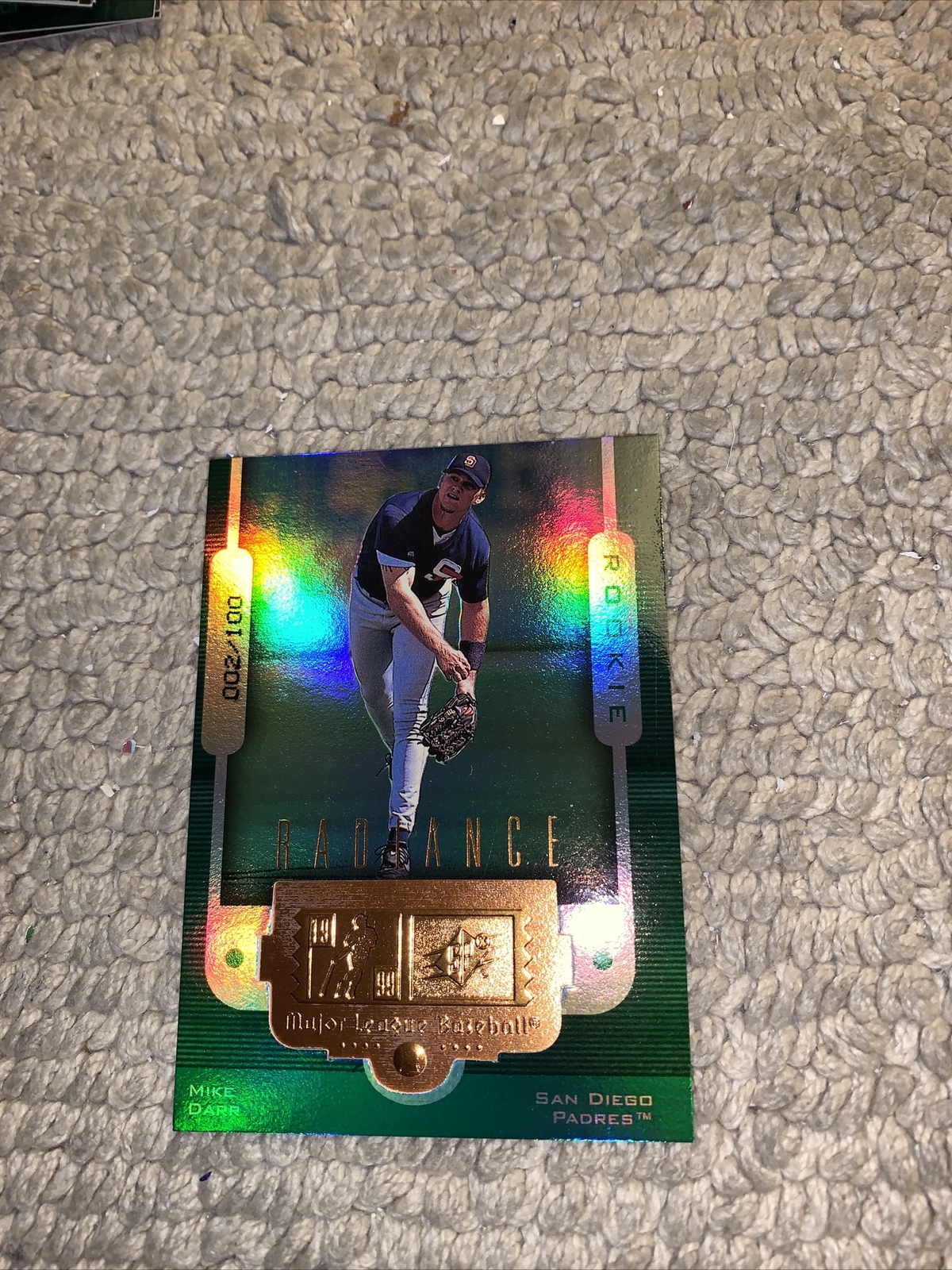 Mike Darr #115 Upper Deck SPx Radiance 002/100 1999 finite rookie Cb1