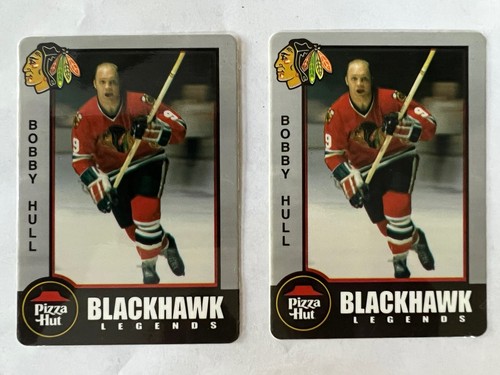 2, 1998 Bobby Hull Chicago Blackhawks / Pizza Hut Legends Cards - Picture 1 of 2
