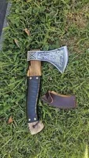 Custom Handmade Forest Hunting Viking Axe of Ragnar Lothbrok - Battle Ready.