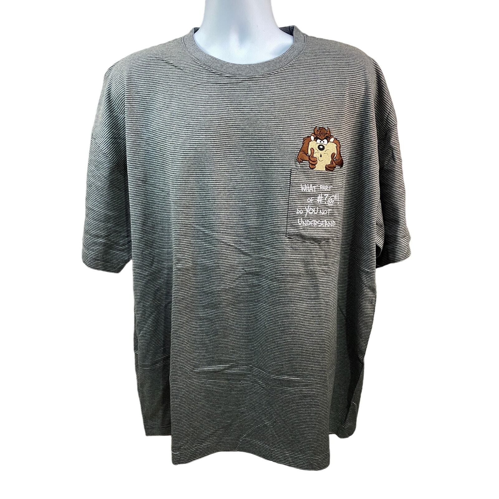 Vintage Taz Tasmanian Devil What Part Dont You Understand XXL Shirt