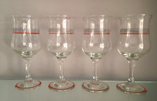 LOVELY VINTAGE SET OF  'PANACHE BY DEMA'  DRINKING GLASSES.  ASSORTED SIZES