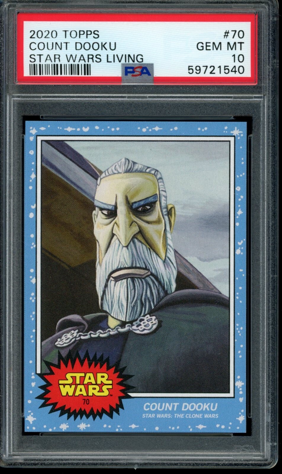 2020 Topps Star Wars Living Set #70 Count Dooku PSA 10 Gem Mint Card 59721540