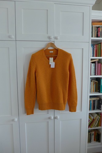 Dries van Noten Maurice Pullover in gebranntem Orange Wolle - S, M & XL - neu mit Etikett, £545 - Bild 1 von 12