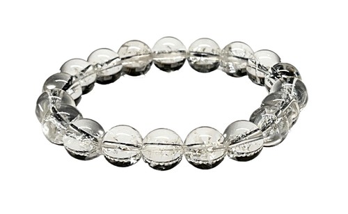 AAAAA Nirvana Crystal Quartz Bracelet, Reiki Healing Chakra 10mm Genuine - Picture 2 of 7
