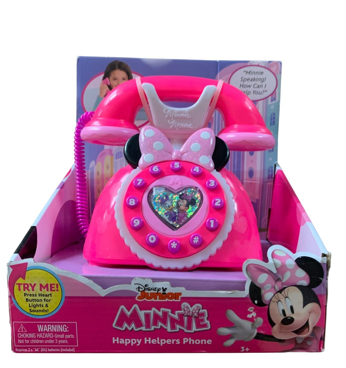 Disney Junior - Minnie- Happy Helpers Phone Toy NIB Damaged