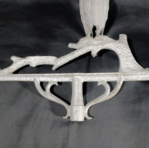 Metal Gray Owl Weathervane Arrow Top, 28" - Picture 8 of 17