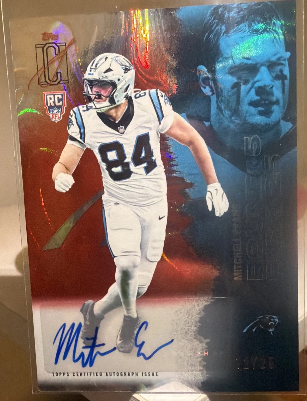 2025 Topps Signature Class Mitchell Evans #192 Red Lava 12/25 (RC) Rookie auto