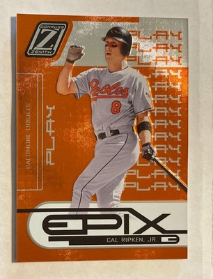 2005 Donruss Zenith - Epix Cal Ripken #E-22 Orange Play /750