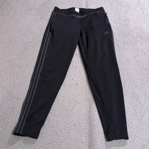 Adidas Pants Youth Large Black Climacool Ankle Zip Soccer Track Running