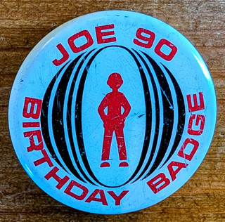 Joe 90 Metal Birthday Badge Pinback Button Badges/Pins