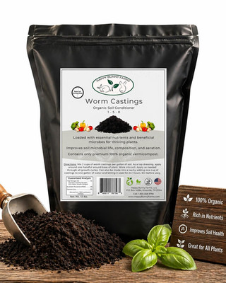 Worm Castings for Plants, 1 QT (1.5lbs). Organic Soil Rebuilder and Plant Fertil