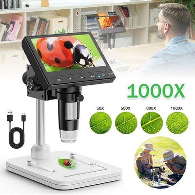 USB Digital Mikroskop Lupe 1000X HD Microscope Kamera 8 LEDs für Handy PC