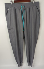 Figs Zamora Jogger Pant Scrub Bottom 3XL Tall Grey Drawstring Waist 1SW200002