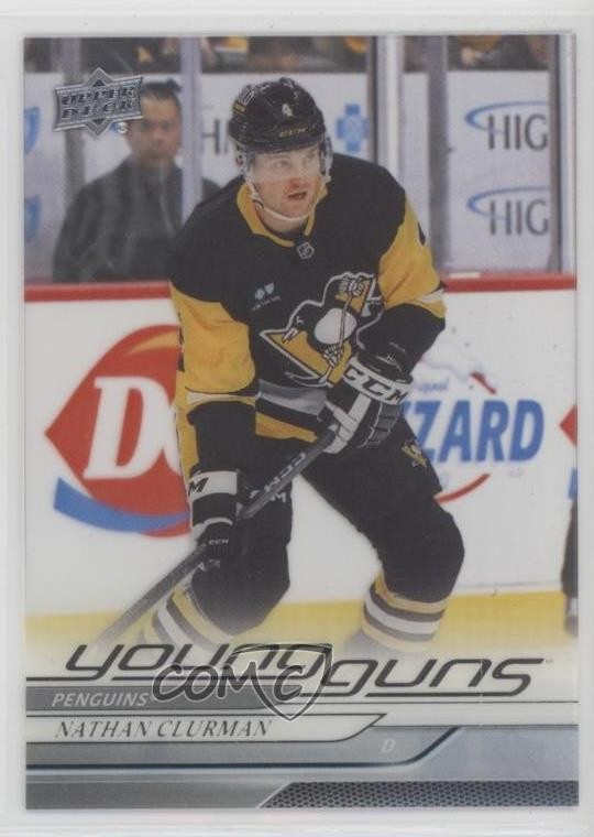 2024-25 Upper Deck Extended Series Young Guns Clear Cut Nathan Clurman #729 1t7i