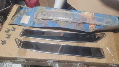 1972 73 74 75 76 77 78 79 Datsun 620 Vent Shades NOS Door Accessory Trim Molding