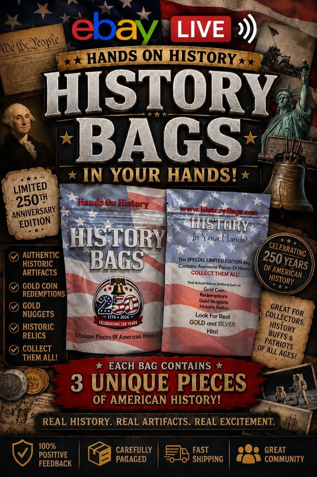 250th Anniversary Of The United States. History Bags Exclusive Release Day!