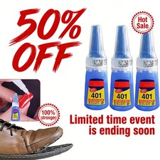 401 Instant Super Glue 20ML Fast Strong Adhesive Multi Purpose Clear Fix