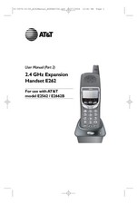 Operating Instructions for AT T E2662B Cordless Answering System 91-5675-20-00 