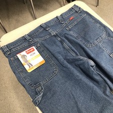 Wrangler Five Star Flex Carpenter Blue Jeans Size 42x30 NWT