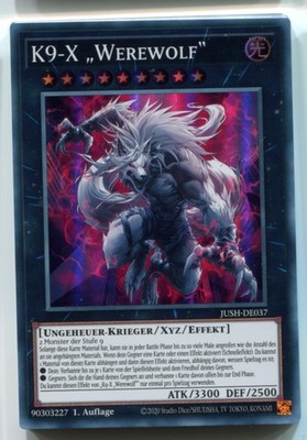 Yu-Gi-Oh! K9-X Werewolf Super Rare JUSH-DE037