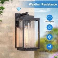 2 Pack Outdoor Wall Light Waterproof Dusk to Dawn Lighting For House Front Porch