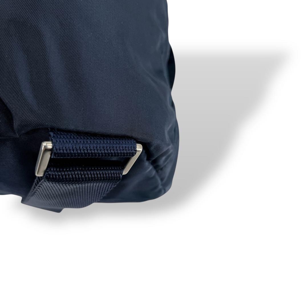 PRADA Drawstring Backpack Mini Rucksack Triangle … - image 10