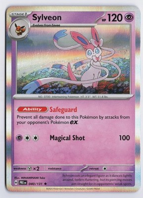 Sylveon - PRE #040/131 SV: Prismatic Evolutions Holofoil NM
