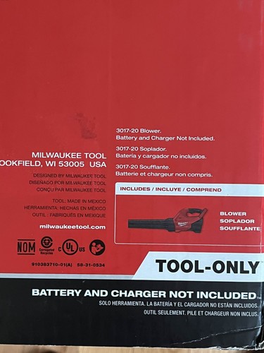 Milwaukee M18 FUEL 120 MPH 500 CFM Akku-Gebläse (nur Werkzeug) - Modell 2724-20 - Bild 4 von 4