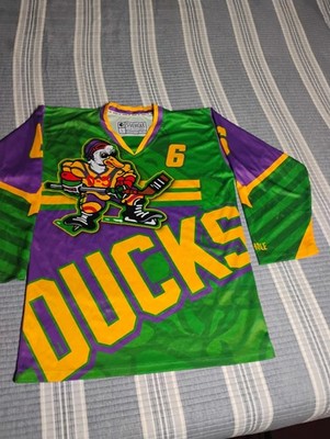 Ducks Jersey 66 Saiz( S )Gordon Bardon Movie  Hockey Jersey  5 IVE HOLE